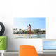 Hawaii Beach Woman Paddle Boarding Wall Decal
