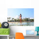 Hawaii Beach Woman Paddle Boarding Wall Decal