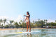 Hawaii Beach Woman Paddle Boarding Wall Decal