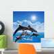 Jumping Dolphins Wall Decal