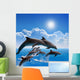 Jumping Dolphins Wall Decal
