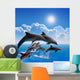 Jumping Dolphins Wall Decal