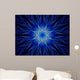 Blue glowing winter ornament Wall Mural