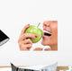 Closeup Face Woman Eating Wall Decal