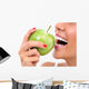Closeup Face Woman Eating Wall Decal