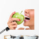 Closeup Face Woman Eating Wall Decal