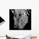 A Headshot of a Burchell's Zebra Wall Mural