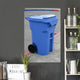 Blue Recycling Container Wall Decal