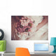 beautiful bouquet  in the the bride's hands Wall Mural