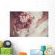 beautiful bouquet  in the the bride's hands Wall Mural