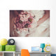 beautiful bouquet  in the the bride's hands Wall Mural