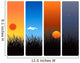 sunrise, noon, sunset and midnight Wall Decal