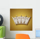 Vector Decorative Ornate Crown Wall Decal