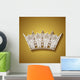 Vector Decorative Ornate Crown Wall Decal