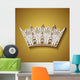 Vector Decorative Ornate Crown Wall Decal