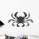 Vector Sea Crab Patterned Wall Decal