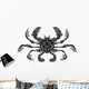 Vector Sea Crab Patterned Wall Decal