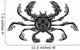 Vector Sea Crab Patterned Wall Decal