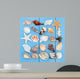 Seashell Collage Wall Mural