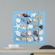 Seashell Collage Wall Mural