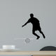 Silhouettes Soccer Players with Wall Decal