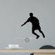 Silhouettes Soccer Players with Wall Decal