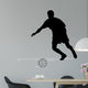 Silhouettes Soccer Players with Wall Decal