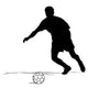 Silhouettes Soccer Players with Wall Decal