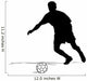 Silhouettes Soccer Players with Wall Decal