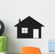 Log Cabin Silhouette Wall Decal