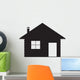 Log Cabin Silhouette Wall Decal