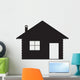Log Cabin Silhouette Wall Decal