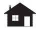 Log Cabin Silhouette Wall Decal