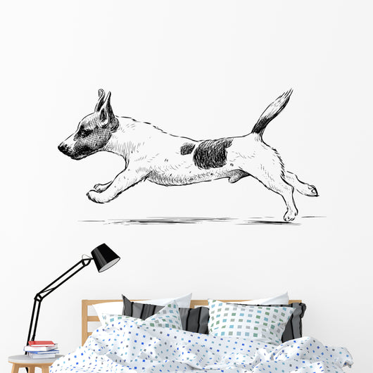 running dog Wall Decal
