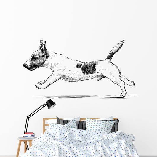 running dog Wall Decal