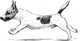 Running Dog Wall Decal