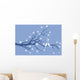 Christmas birds on winter tree, vector Wall Mural