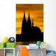 Silhouette des KÃ¶lner Doms Wall Mural