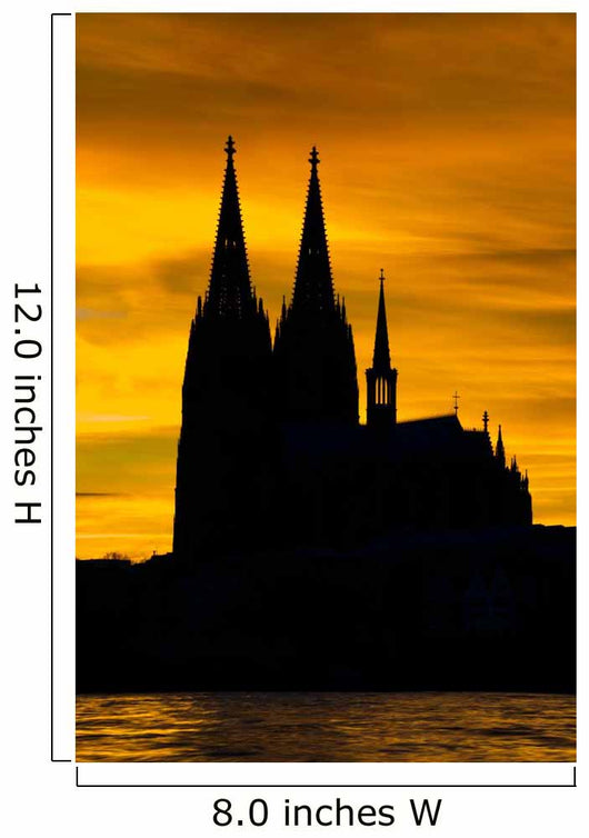 Silhouette des KÃ¶lner Doms Wall Mural
