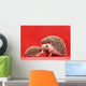 mother and baby hedgehog Wall Mural
