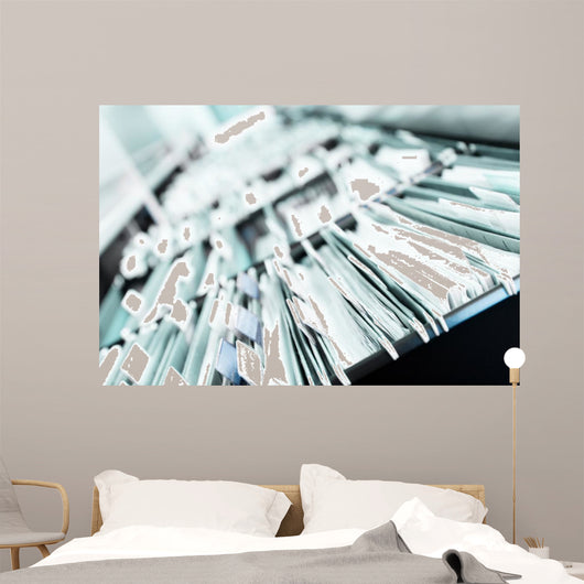 Piles Files Wall Decal