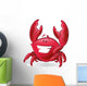 Cute Cartoon Crab Wall Decal