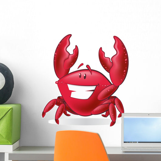 Cute Cartoon Crab Wall Decal