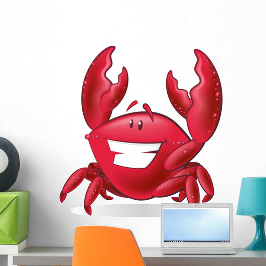 Cute Cartoon Crab Wall Decal