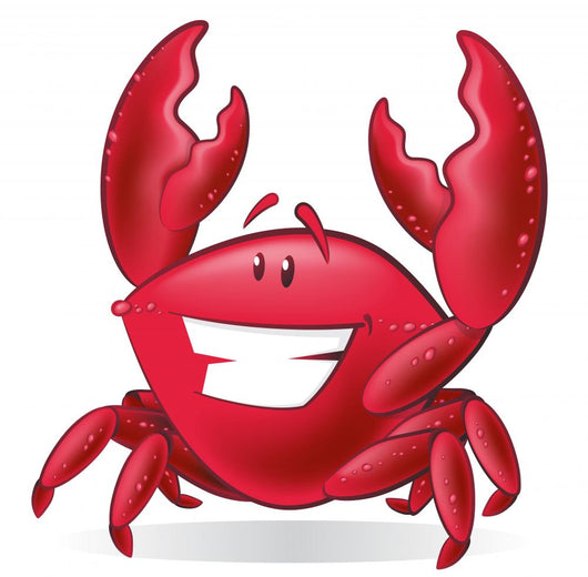 Cute Cartoon Crab Wall Decal