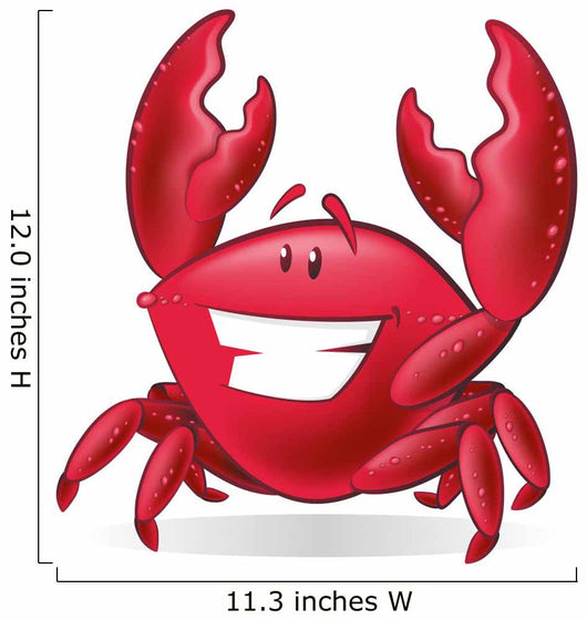 Cute Cartoon Crab Wall Decal