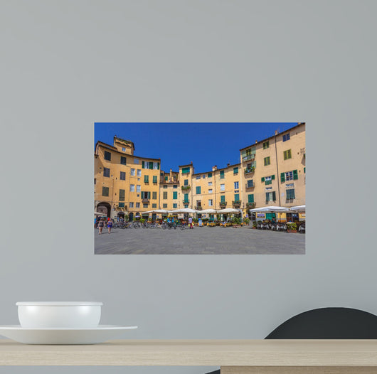 Oval City Square Lucca Wall Decal