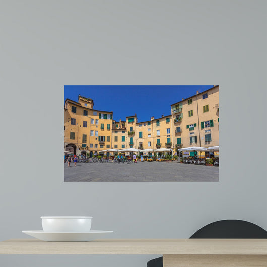 Oval City Square Lucca Wall Decal