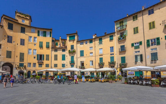 Oval City Square Lucca Wall Decal