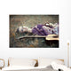 hippie girl guitar Wall Mural